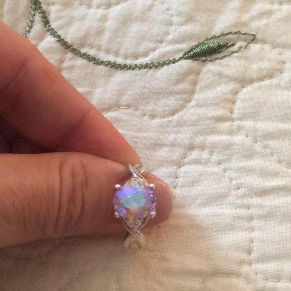 Sterling Silver Light Mystic Topaz Ring